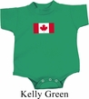 Kids Canada Romper Canadian Flag Small Print Baby Creeper