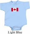 Kids Canada Romper Canadian Flag Small Print Baby Creeper