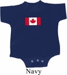 Kids Canada Romper Canadian Flag Small Print Baby Creeper