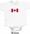 Kids Canada Romper Canadian Flag Small Print Baby Creeper