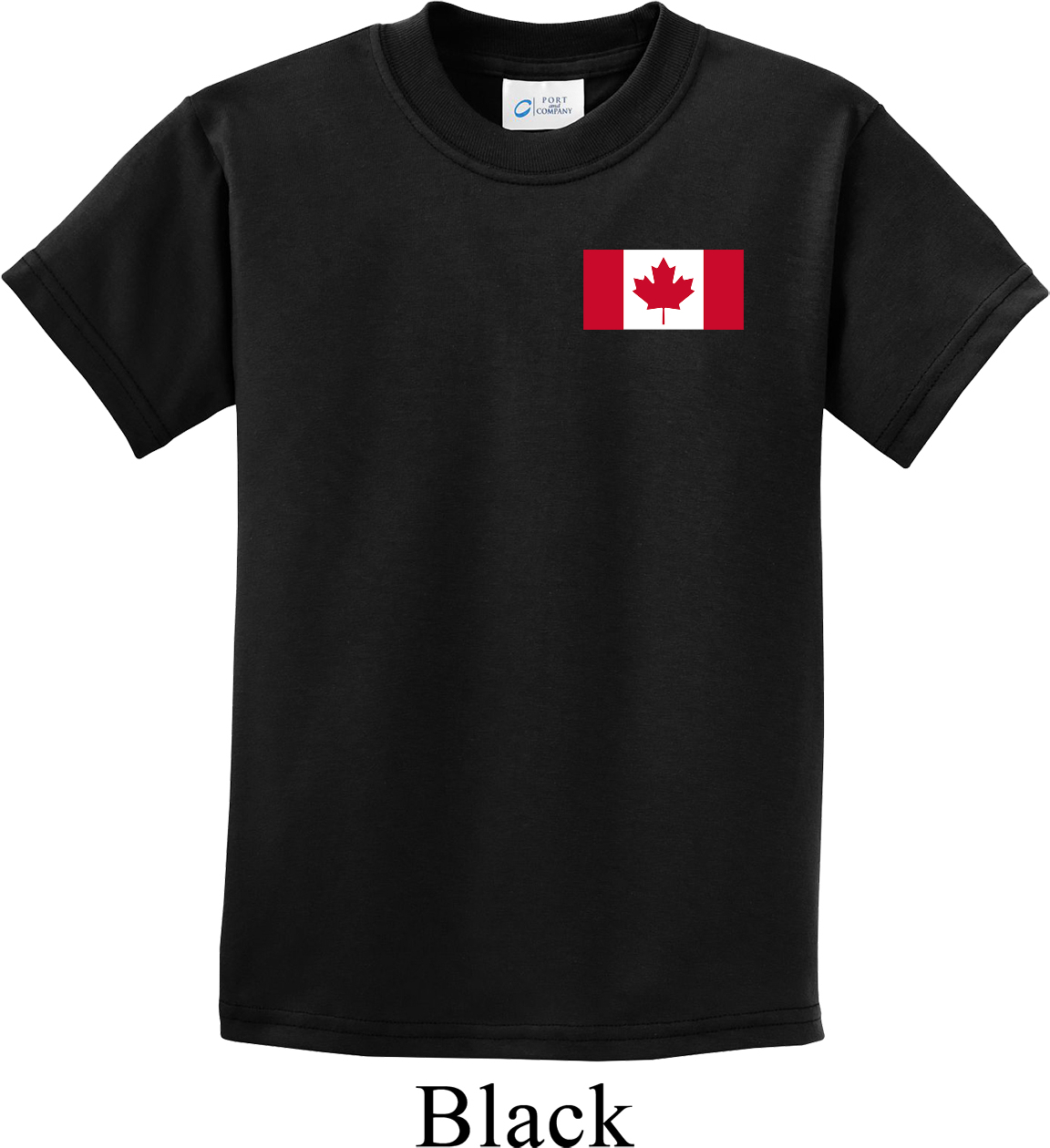 Kids Canada Tee Canadian Flag Pocket Print Youth Tshirt Canadian
