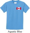 Kids Canada Tee Canadian Flag Pocket Print Youth T-shirt