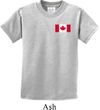 Kids Canada Tee Canadian Flag Pocket Print Youth T-shirt