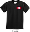Kids Canada Tee Canadian Flag Pocket Print Youth T-shirt