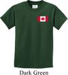 Kids Canada Tee Canadian Flag Pocket Print Youth T-shirt