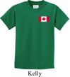 Kids Canada Tee Canadian Flag Pocket Print Youth T-shirt
