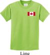 Kids Canada Tee Canadian Flag Pocket Print Youth T-shirt