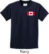 Kids Canada Tee Canadian Flag Pocket Print Youth T-shirt