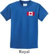 Kids Canada Tee Canadian Flag Pocket Print Youth T-shirt