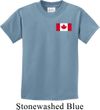 Kids Canada Tee Canadian Flag Pocket Print Youth T-shirt