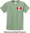 Kids Canada Tee Canadian Flag Pocket Print Youth T-shirt