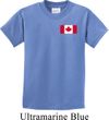 Kids Canada Tee Canadian Flag Pocket Print Youth T-shirt