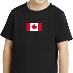 Kids Canada Tee Canadian Flag Small Print Toddler Shirt
