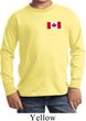 Kids Canadian Flag Pocket Print Youth Long Sleeve