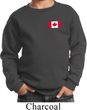 Kids Canadian Flag Pocket Print Youth Sweatshirt
