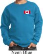 Kids Canadian Flag Pocket Print Youth Sweatshirt