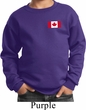 Kids Canadian Flag Pocket Print Youth Sweatshirt
