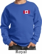 Kids Canadian Flag Pocket Print Youth Sweatshirt