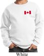 Kids Canadian Flag Pocket Print Youth Sweatshirt