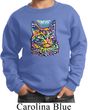 Kids Cat Sweatshirt Love Cat Youth Sweat Shirt