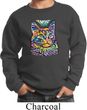 Kids Cat Sweatshirt Love Cat Youth Sweat Shirt