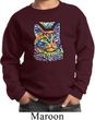 Kids Cat Sweatshirt Love Cat Youth Sweat Shirt