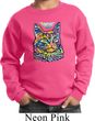 Kids Cat Sweatshirt Love Cat Youth Sweat Shirt