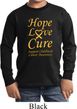 Kids Childhood Cancer Awareness Hope Love Cure Youth Long Sleeve