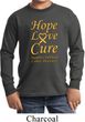 Kids Childhood Cancer Awareness Hope Love Cure Youth Long Sleeve