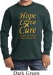 Kids Childhood Cancer Awareness Hope Love Cure Youth Long Sleeve