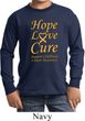 Kids Childhood Cancer Awareness Hope Love Cure Youth Long Sleeve