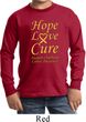 Kids Childhood Cancer Awareness Hope Love Cure Youth Long Sleeve