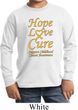 Kids Childhood Cancer Awareness Hope Love Cure Youth Long Sleeve