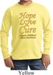 Kids Childhood Cancer Awareness Hope Love Cure Youth Long Sleeve