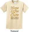 Kids Childhood Cancer Awareness Hope Love Cure Youth T-shirt