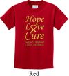 Kids Childhood Cancer Awareness Hope Love Cure Youth T-shirt