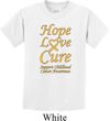 Kids Childhood Cancer Awareness Hope Love Cure Youth T-shirt