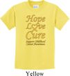 Kids Childhood Cancer Awareness Hope Love Cure Youth T-shirt