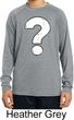 Kids Distressed Question Dry Wicking Long Sleeve Shirt