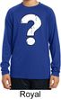 Kids Distressed Question Dry Wicking Long Sleeve Shirt