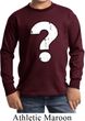 Kids Distressed Question Long Sleeve Shirt