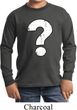 Kids Distressed Question Long Sleeve Shirt