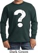 Kids Distressed Question Long Sleeve Shirt