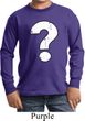 Kids Distressed Question Long Sleeve Shirt