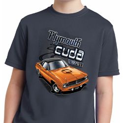 Kids Dodge 1970 Plymouth Hemi Cuda Moisture Wicking Shirt