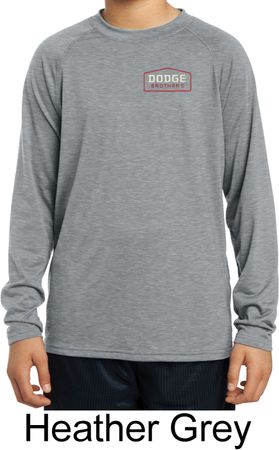 Kids Dodge Brothers Pocket Print Dry Wicking Long Sleeve Shirt