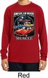 Kids Dodge Chrysler American Made Dry Wicking Long Sleeve Tee T-Shirt