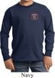 Kids Dodge Garage Pocket Print Long Sleeve Shirt