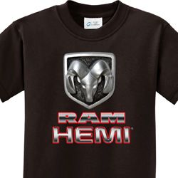 Kids Dodge Shirt Ram Hemi Logo Tee T-Shirt