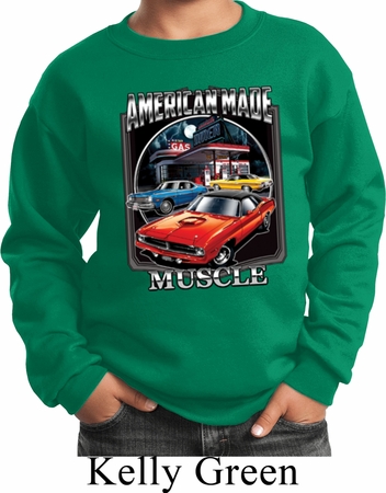 Kids Dodge Sweatshirt Chrysler American Made Sweat Shirt